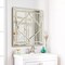 Large Square Wall Mirror Gold Edge Bedroom Hallway Living Room Decorative Mirror